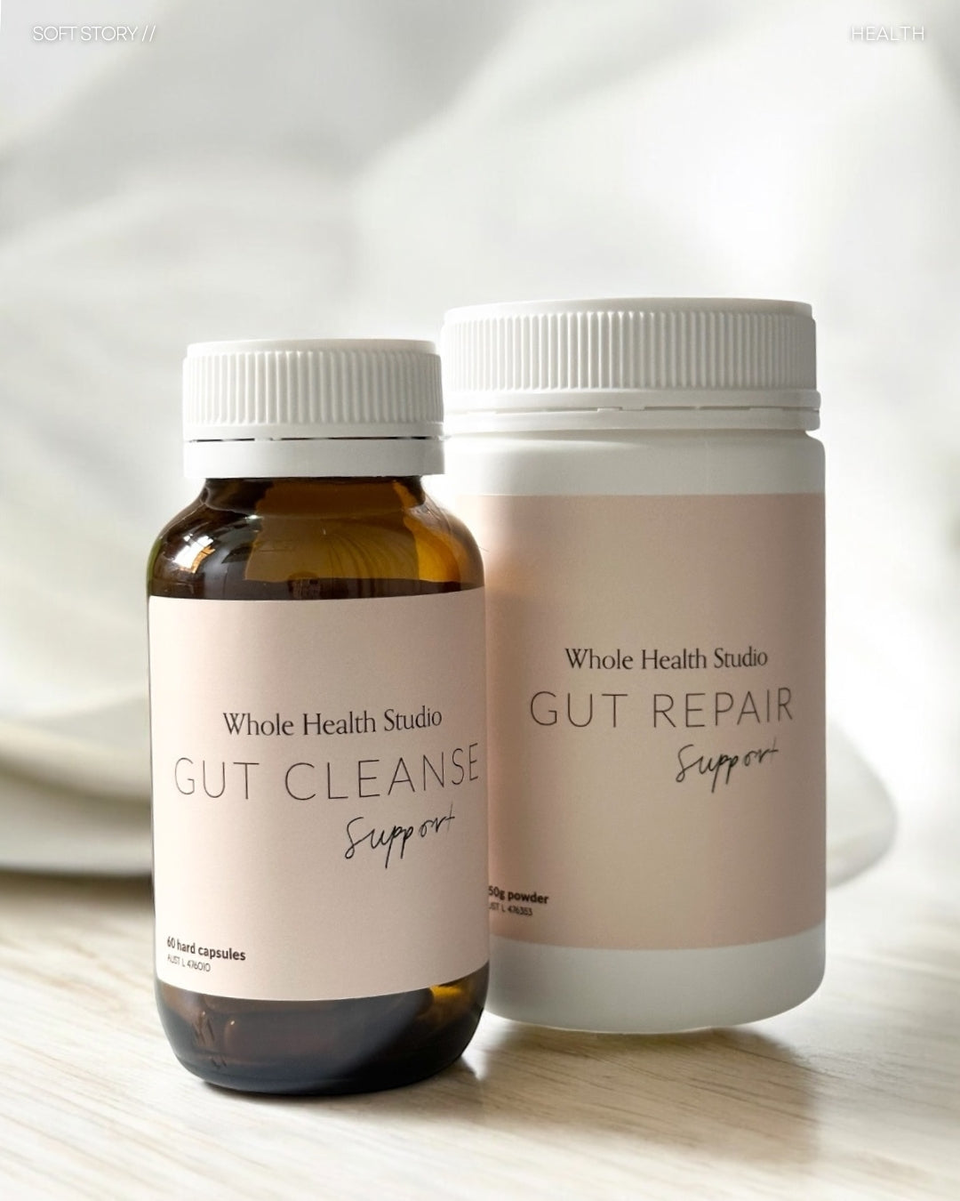 Whole Health Studio【腸道reset第一步!清除壞菌、舒緩容易脹氣、口臭、排便不順等問題】Gut Cleanse Support 天然草本腸道深層淨化膠囊