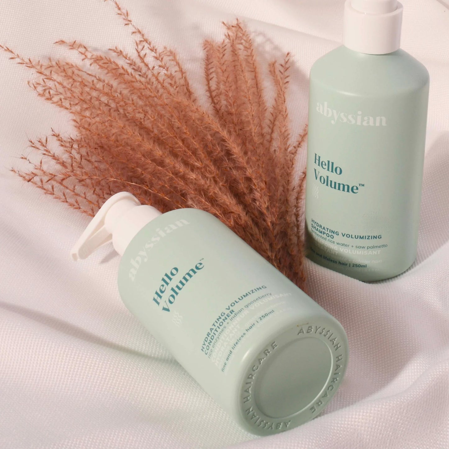 Abyssian Hydrating Volumizing Shampoo & Hydrating Volumizing Conditioner 1+1 Set 防脫豐盈、零扁塌! (各500ml) 鋸棕櫚防脫豐盈洗護套裝𖤐