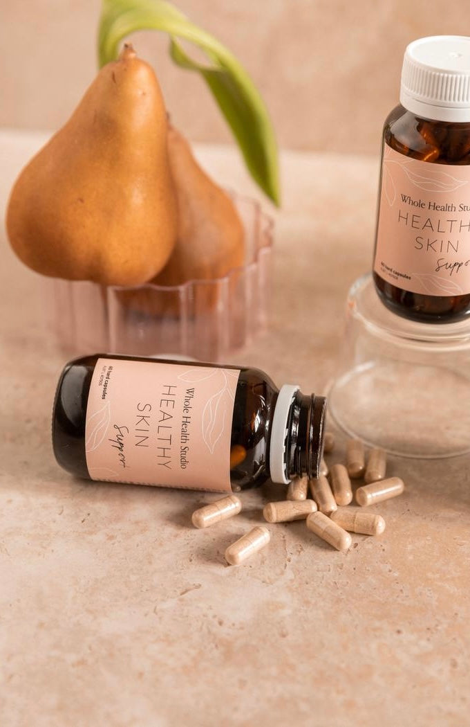 Whole Health Studio【濕敏、痤瘡肌ok!男女適用!】天然草本去痘去印美肌丸 (60粒) Healthy Skin Support