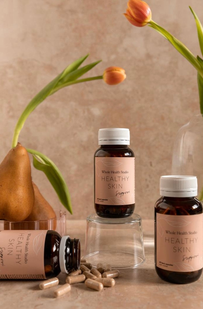 Whole Health Studio【濕敏、痤瘡肌ok!男女適用!】天然草本去痘去印美肌丸 (60粒) Healthy Skin Support