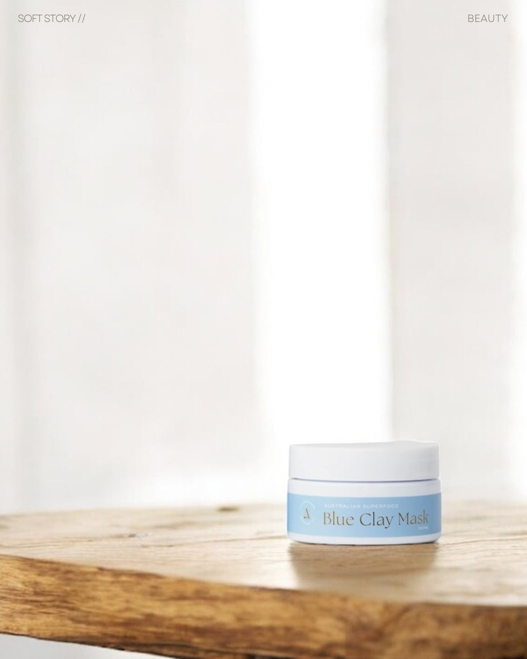 【🏆屢獲殊榮：平衡油水平衡、緩解肌膚炎症、吸附多餘油脂】澳洲超級食物亮膚粉藍泥面膜 AYA Australian Superfood Blue Clay Mask 100ml