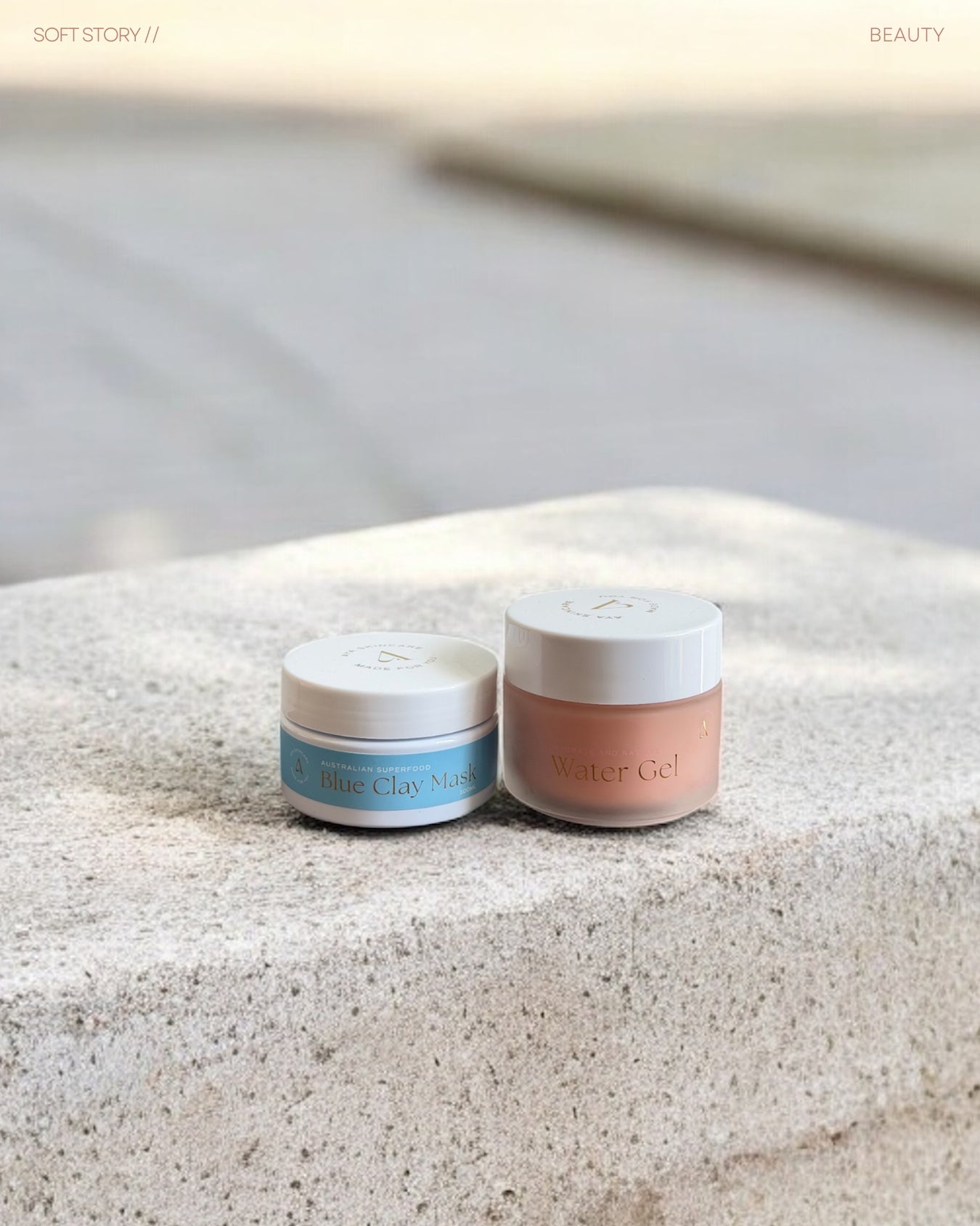 【組合優惠🏆屢獲殊榮：澳洲頂級原料 平衡油水平衡、緩解肌膚炎症、改善乾燥粗糙、淡化色素沉澱】澳洲超級食物亮膚粉藍泥面膜 & 澳洲木槿花櫻桃草莓保濕水凝啫喱／面膜 各100ml