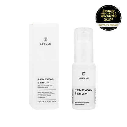 Loelle【保濕去黃】珍貴有機樺樹汁維他命B3再生精華 Loelle Organic Skincare Renewal Serum 30ml