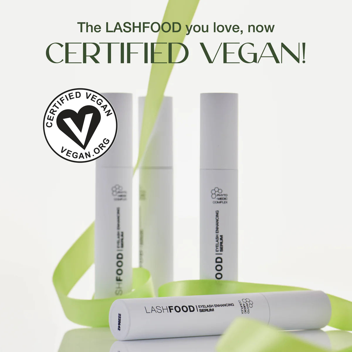 [#Skincare系列人氣熱賣NO.1周年限定預購！1+1 DUO套裝！！] Lashfood Phyto Medic Natural Eyelash Enhancer Lashfood 有機認證純素草本睫毛增長精華 [Ecocert 認證] (Copy)