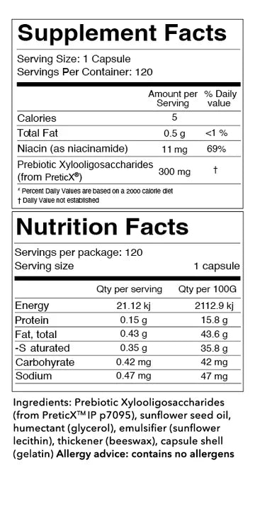 Tonik 澳洲【優雅溫和排毒組合】有機蘋果醋膠囊 ＆ 益生元膠囊 (各120粒) Tonik No.5 Prebiotic Capsules and Tonik No.2 Apple Cider Vinegar Capsules Combo𖤐 [養成腸道健康好習慣]